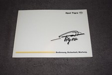 Operating Instructions Manual Opel Tigra 11/1998 Mint/Unused