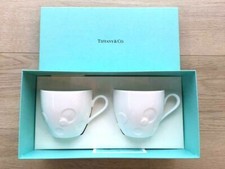 RARE TIFFANY & Co. Tasse Moons Blanche Paire Vient Du JAPON