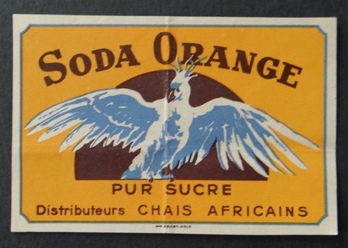 étiquette soda orange - Étiquette, chais