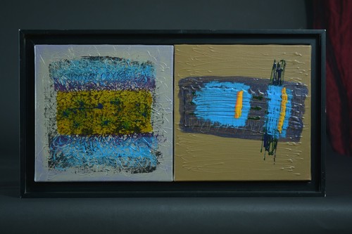 Ancien tableau abstrait