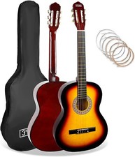 3rd Avenue Pack Guitare Classique 4/4 Taille Standard pour Débutants avec Cordes