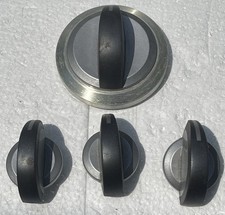 WHIRLPOOL WASHER WASHING MACHINE GRAY SILVER FOUR (4) KNOB SET GENUINE OEM