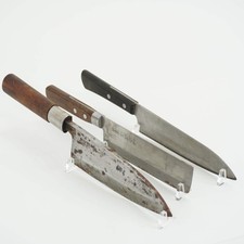 Japanese Used Kitchen Knife 3-Piece Set High Quality Vintage Sushi F-383