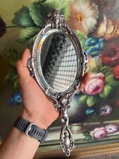 Mirror & Hand Face Silver Bronze & Angels 19th EME Angels Mirror