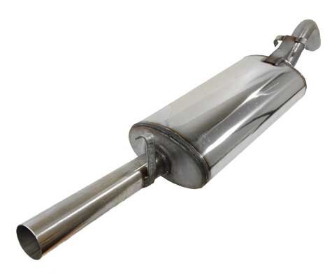 Silencieux arrière inox - silencieux, en