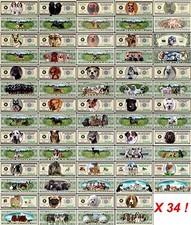 LOT X34 BILLETS de COLLECTION