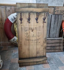 PROBE GARDE-ROBE MURALE ANCIENNE DUBLIN WHISKY STYLE CAMPAGNARD CAISSE DE FRE...