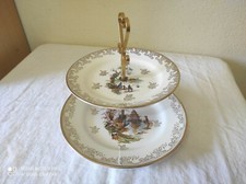 Ancien Plat à étage Opalor