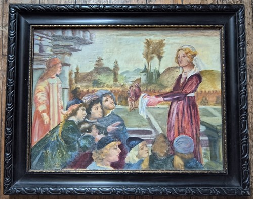 Rare tableau peinture ancienne - tableau,