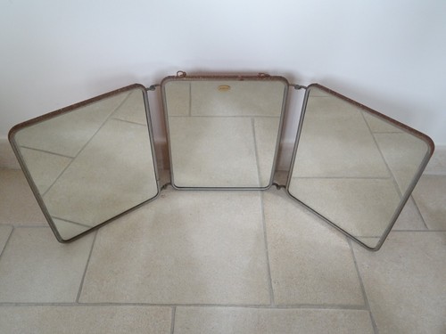 Miroir triptyque salle bain - miroir,