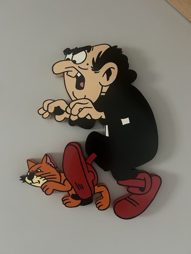 Déco bois murale gargamel - déco,