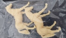 Duthy 43 1/43 - Lot of 2 Dutch Frisian Circus Pinder 2 Horses