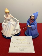 WDCC Disney Cinderella Fairy Godmother Figurines + COA A Magical Transformation