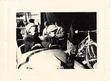 BEAUTIFUL OLD PHOTO CHILDREN IN A RIDING CAR TOY PARTY FORRAINE