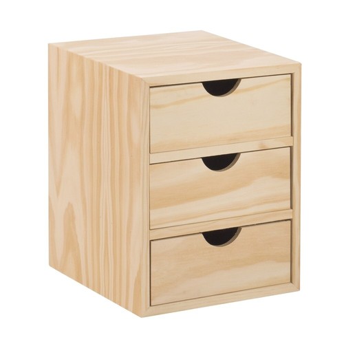 Commode bois massif naturel - en,