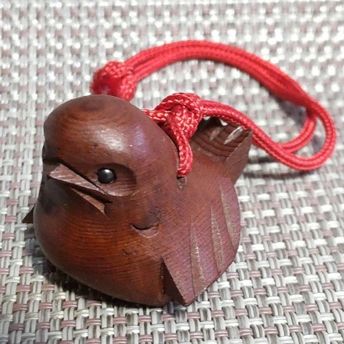 Netsuke moineau potelé - moineau,