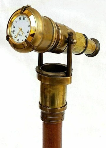Ancien télescope laiton - ancien,