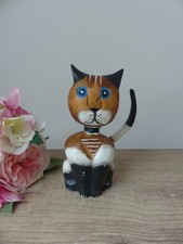Statuette artisanale chaton