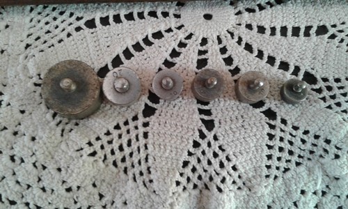 Lot anciens petits poids - lot,