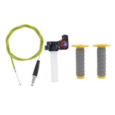 7/8" 22mm 15/16" 24mm Poignées Guidon Moto Scooter Vélo ATV Jaune 1 Set