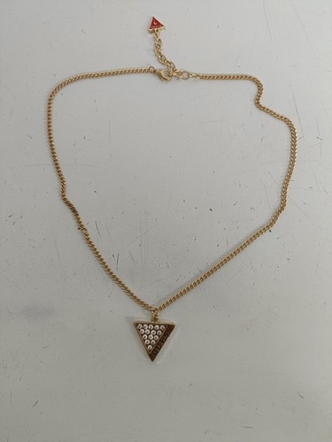 Guess collier plaqué jaune - guess,