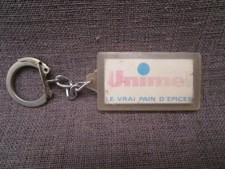 Porte-clefs publicitaire ancien "UNIMEL pain d'épice"