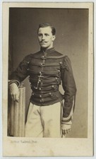 CDV militaire 1860-70 Arthur Radoult. Cavalerie belge ? Sergent.