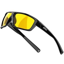 Lunettes Conduite de Nuit Homme Femme TR90 Cadre Lunette Jaune Conduite de Nu...