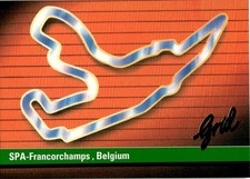 1992 Grid Formula 1 Racing Motorcard SPA-Francorchamps Circuit, Belgium #127