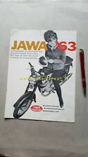 1963 Jawa Motorcycle Production Original Motorcycle Brochure