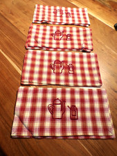 Linge ancien 1 Lot de 4 Porte