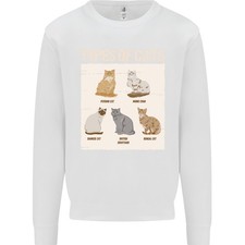 Types De Chat Persan Siamois Britannique Bengal Sweatshirt Pour Enfants