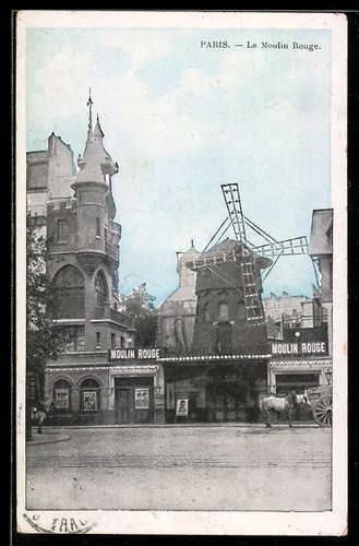 Paris vue moulin rouge - vue, du