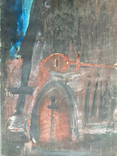 Belle peinture huile - belle, sur