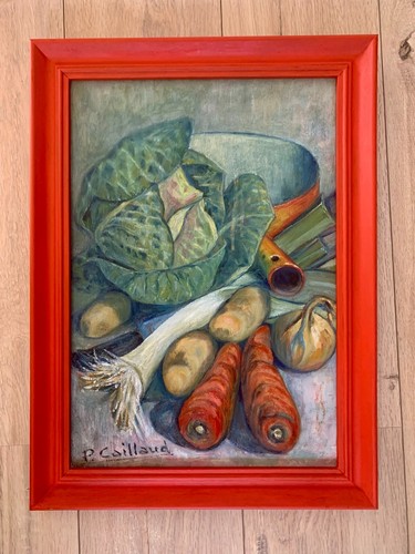 Peinture huile légumes - peinture, à