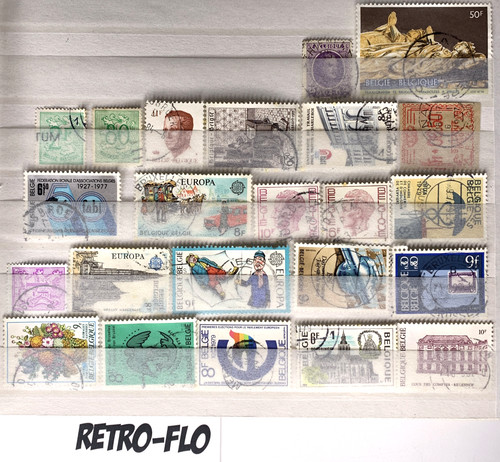 Lot timbres belges - lot,
