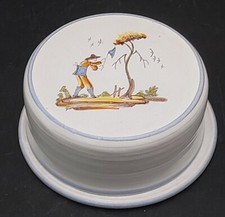 BEURRIER FAIENCE DECOR AU