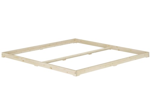 Lit futon bois naturel - bois,