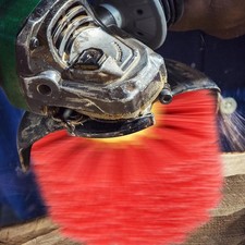 Brosse à poncer nylon pour machines à bois 120 mm avec filaments abrasifs