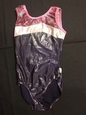 •Girls Gymnastics Leotard•Dance•Purple/Pink/White•Size AXS Girls 8?