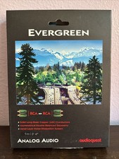 Audioquest Evergreen 1m/ 3/4  Mini Cables RCA - RCA  2 x 22" Long