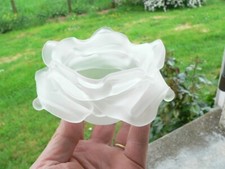 1 GLASS PASTE ROSE SHAPED TULIP, SCONCE CHANDELIER LAMP