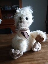 Peluche canard  beige H 27 cm