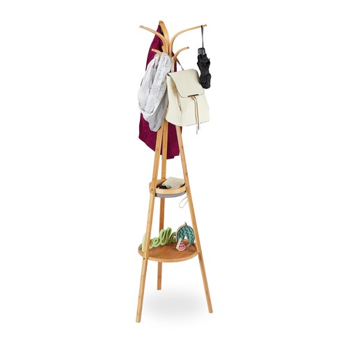 Portemanteau bambou meuble - portemanteau,
