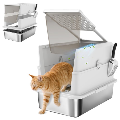 Bac litière pour chat - litière,