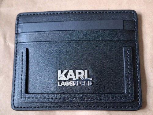 Porte cartes cuir noir karl - cuir,