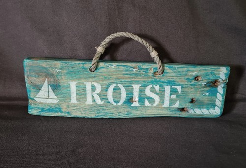 Panneau bois flotté - panneau, "iroise"
