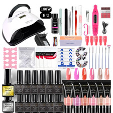 Kit Ongles Gel UV 180W INN Lampe Sèche + Vernis Extension Complet