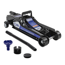 Cric de manœuvre 2,5T de voiture hauteur de 80-360 mm avec 2 supports caoutchouc