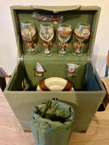 Valise pique nique vintage - valise, de